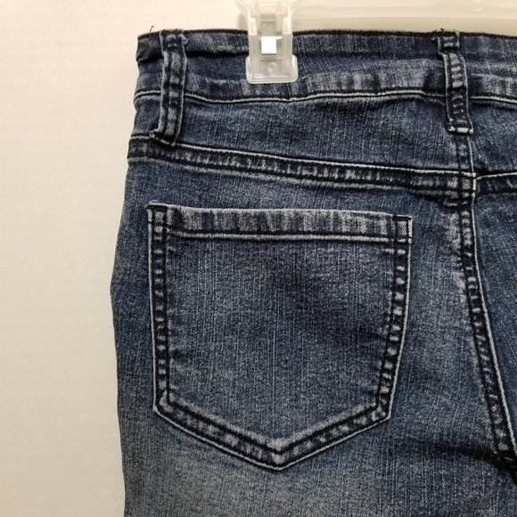 Mossimo jeggings 9 pyramid stud embellished tuexdo stripe style whiskered punk - Picture 10 of 15